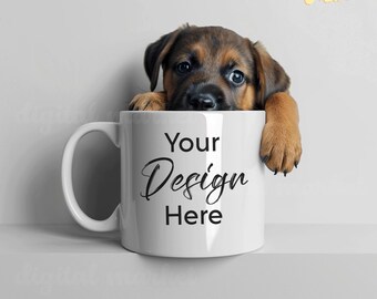Maquetas de tazas blancas, maquetas de tazas de cerámica, maquetas de tazas de café, maquetas de tazas de perro, maquetas de tazas de perro, maquetas de tazas de perro, maquetas de mamás de perros, maquetas de tazas de perro