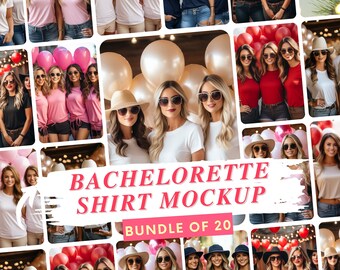 Bachelorette Mockup Bundle, Lifestyle Mockup for Print-on-Demand, Bride to Be Mocks, Bridal Party Mockups, Lifestyle Mockups, POD Mockup