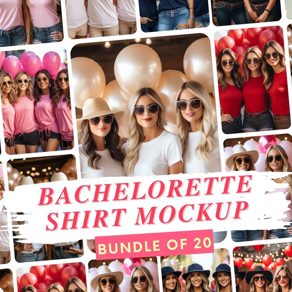 Bachelorette Mockup Bundle, Lifestyle Mockup for Print-on-Demand, Bride to Be Mocks, Bridal Party Mockups, Lifestyle Mockups, POD Mockup