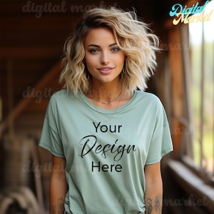 Seafoam Comfort Colors Mockup, Comfort Colors 1717 Mockup, Comfort Colors Mockup Seafoam, Blaues Hemd Mockup, Trendy Mockup, 1717 Mockup