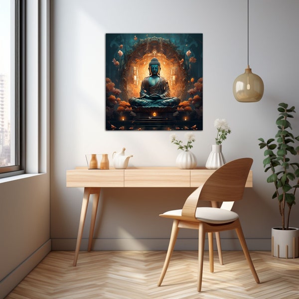 Buddha Wall Art Printable Art, Buddha Digital Art, Buddhist Art, Buddhism Art, Buddha Home Decor, Buddha, Buddha Art, Instant Art Download