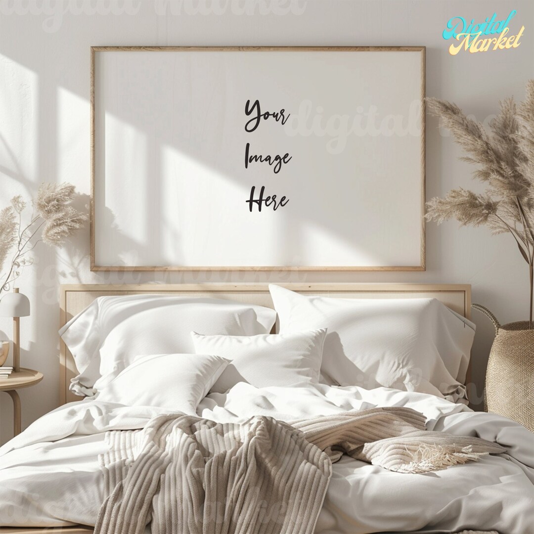 Maquete de moldura de madeira, maquete PSD, maquete Canva, maquete de ...