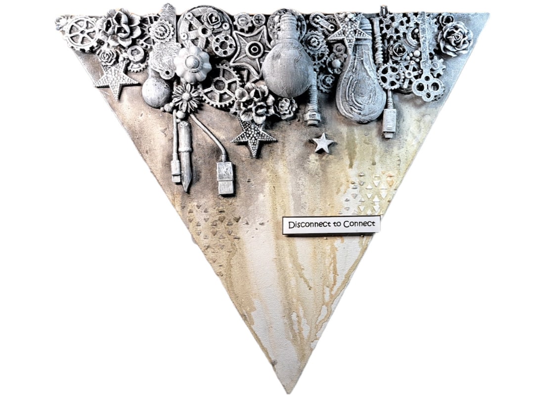 Mixed Media Wall Decor Etsy