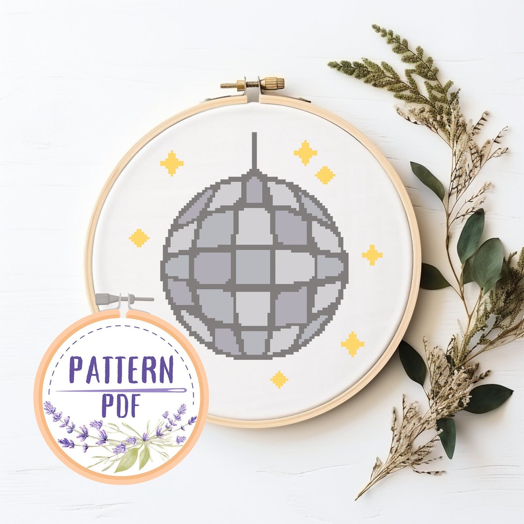 Mirroball Pattern Mirrorball Cross Stitch Pattern Taylor Swift Folklore - Etsy