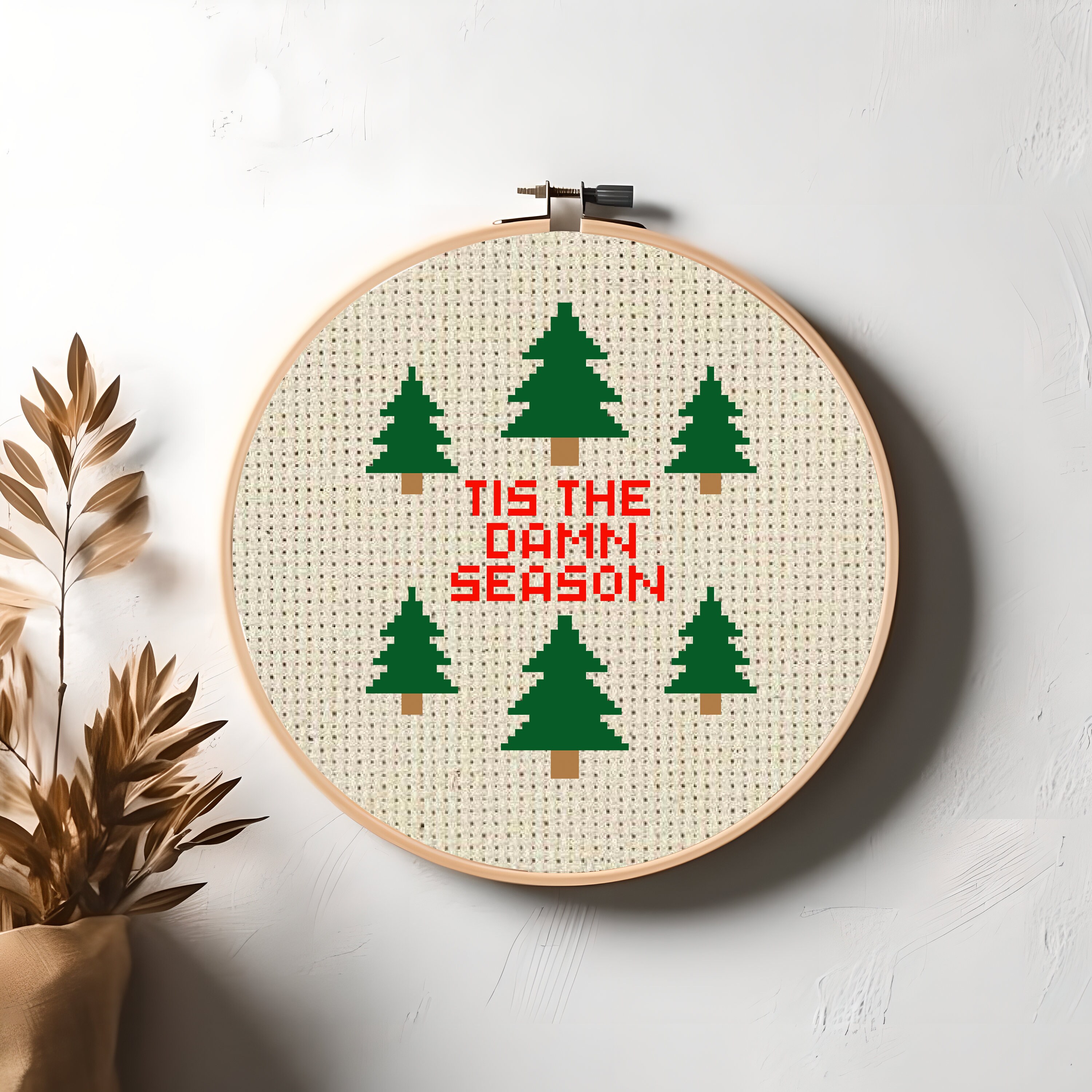 Taylor Swift Crossstitch Pattern 'tis the Damn Season Etsy
