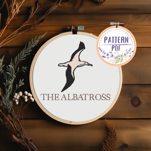 The Albatross - Cross Stitch Pattern - Tortured Poets Department - Taylor Swift Song