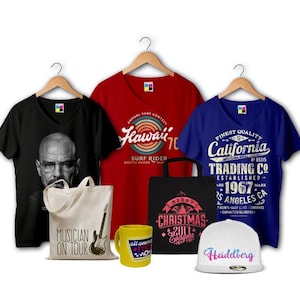T-shirt printing, logo design, flyer, booklet, business card