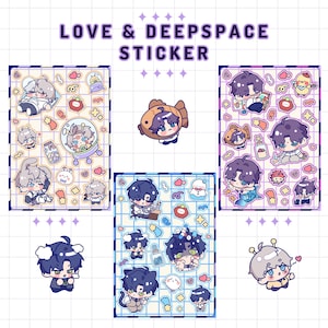 Love and Deepspace Sticker Sheets