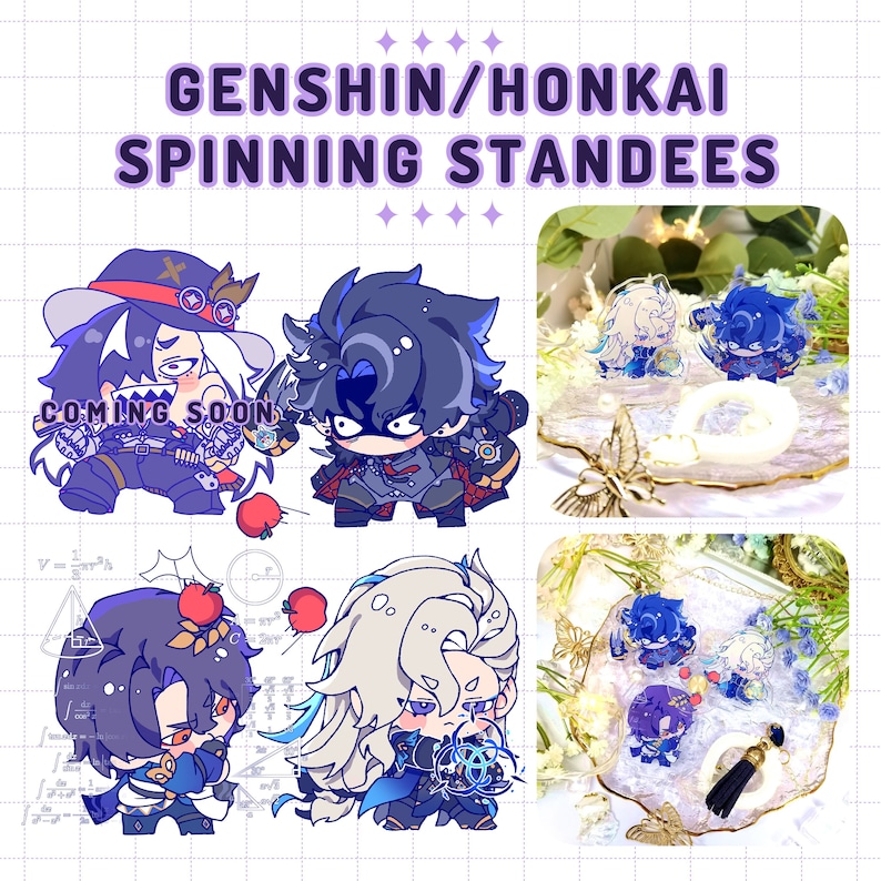 Honkai Genshin Spinning Standee image 1