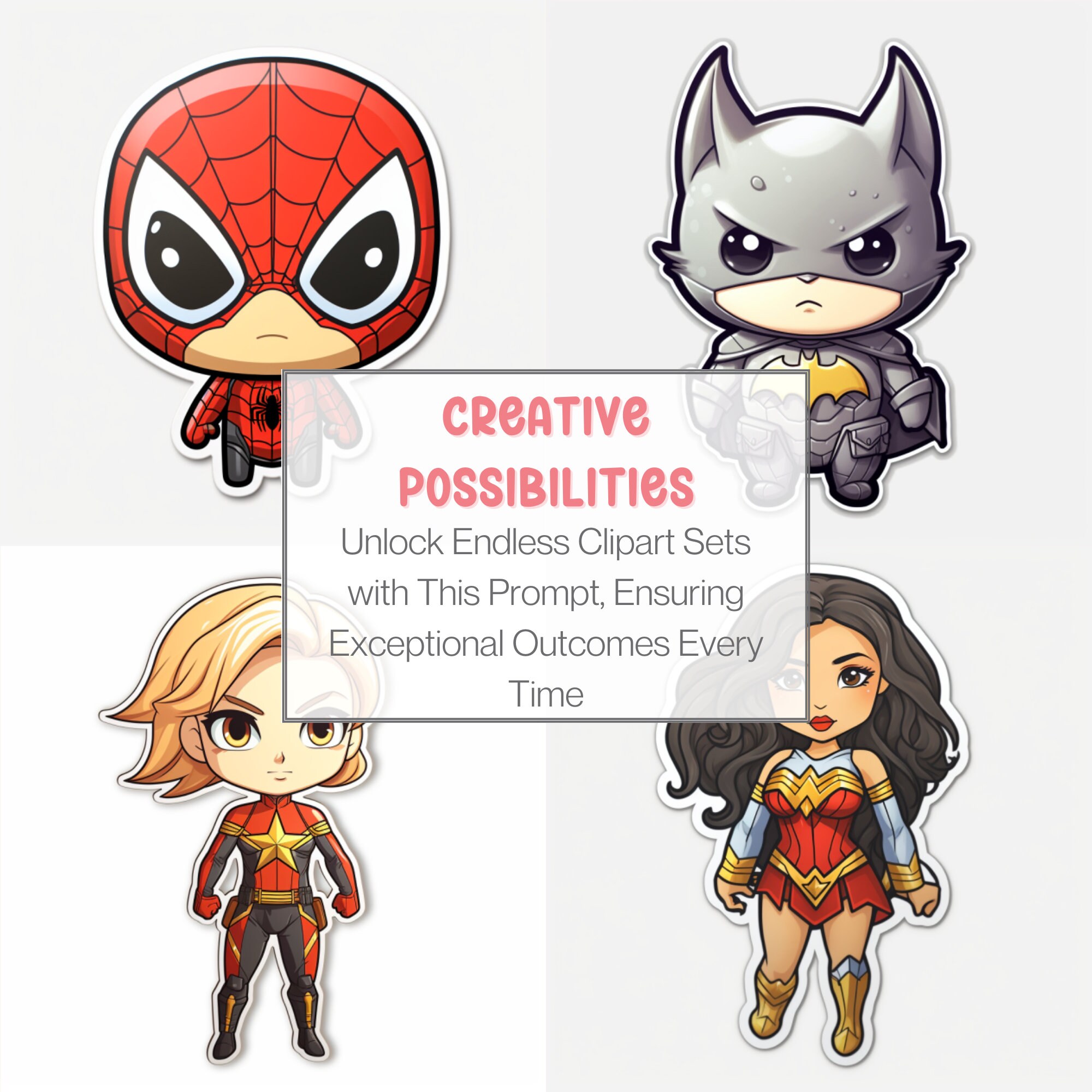 Cute Personalized Children Sticker Designs | Midjourney AI Prompt | AI ...