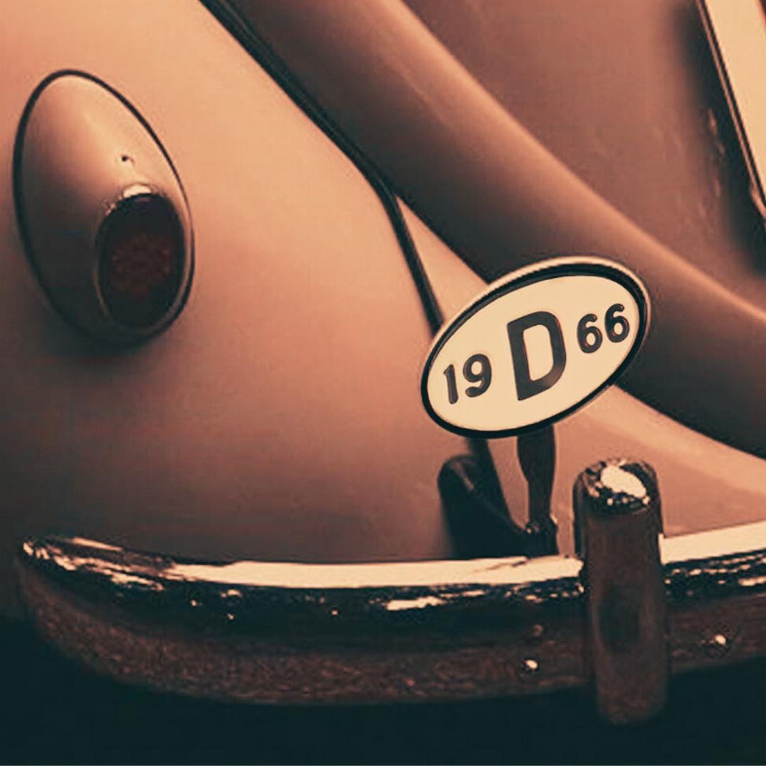 VW Beetle Bus 1966 Rear Year Plate - German Origin Aluminum Tag - Etsy