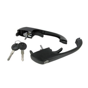 Front Door Handle Set with Keys for VW T3 T25 Vanagon Transporter Bus Flatbed 1980–1991 Left Right Exterior Cab Lock Replacement -1187100200