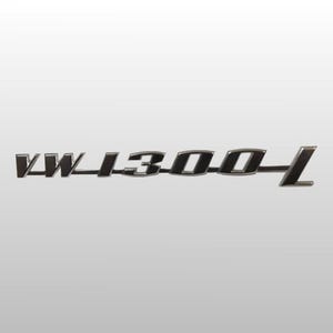 VW 1300 L Stainless Steel Emblem for Classic Beetle 1968–1971 | Durable Chrome Script Badge for Vintage VW 1300L Restoration Look