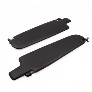 Black Sun Visor Set for VW T2 Bus A B Models 1968–1979 | 2-Piece Front Interior Sunshade | Classic Camper Van Restoration Accessory (4-4552)