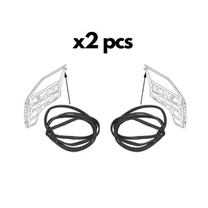 Front Door Seal Set for VW T3 Bus 1979–1992 Left Right Rubber Gasket Pair Weatherstrip Kit Door Frame Trim Replacement 1185700200
