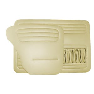 Door Panel Set Fits VW Beetle 1300 Sedan Bug Kafer 1965-1966 | 4 Piece Interior Trim Kit for Classic Vinyl  Restoration Projects - Cream