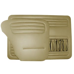 Ensemble de panneaux de porte de voiture beiges pour coccinelle classique Kafer 1100 1200 modèles 1957-1964 | Remplacement intérieur en vinyle vintage OEM (113898320F)