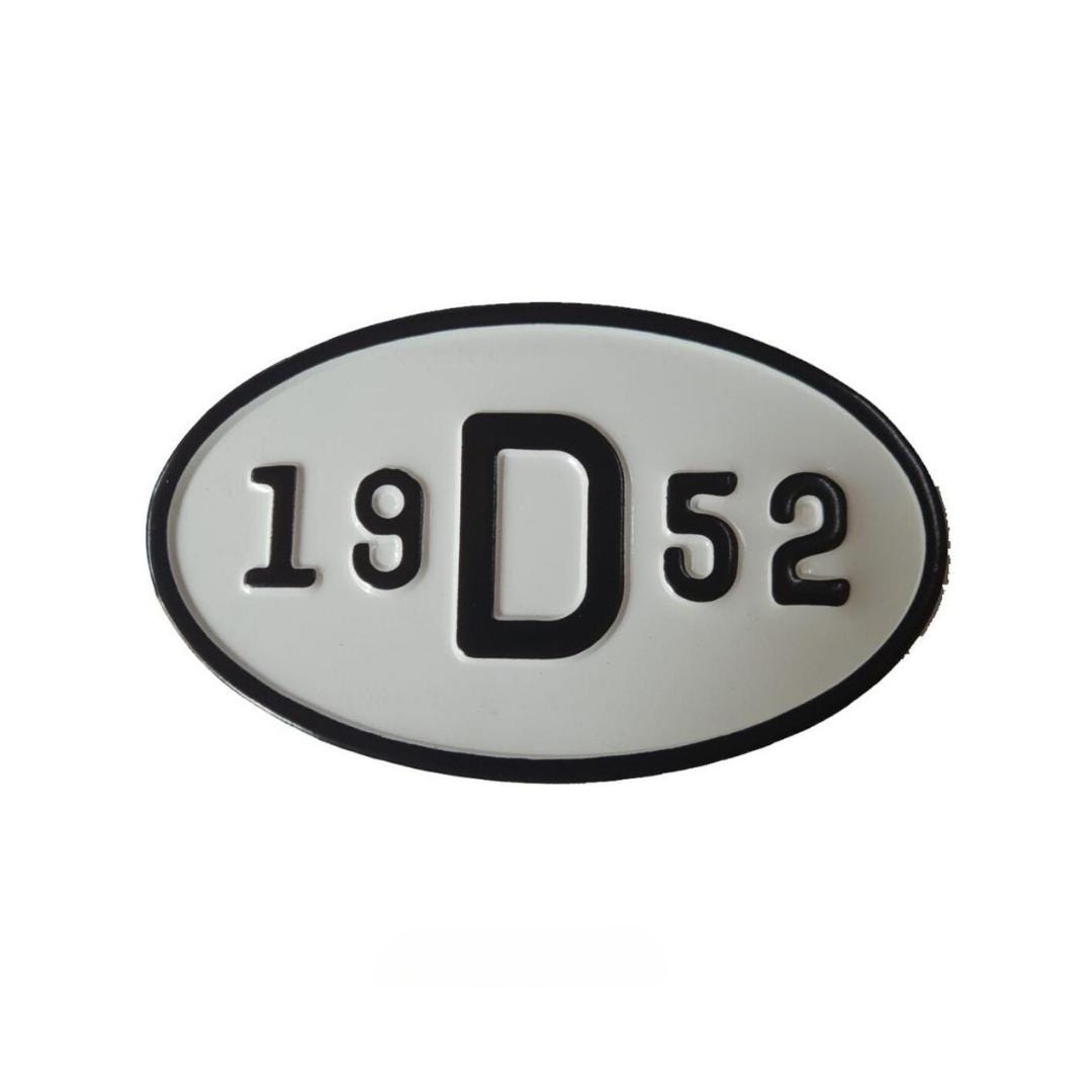 1952 German Oval License Plate - VW Beetle, Bus, Karmann Ghia - Etsy
