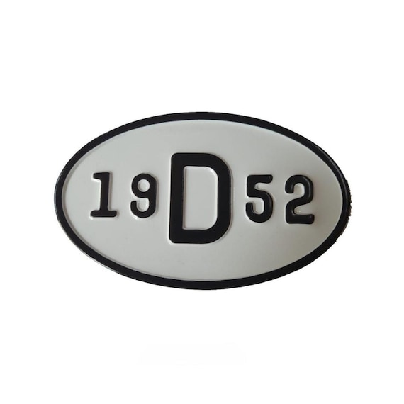 1952 German Oval License Plate - VW Beetle, Bus, Karmann Ghia - Etsy