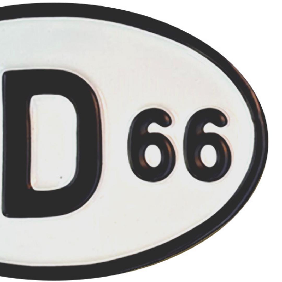 VW Beetle Bus 1966 Rear Year Plate - German Origin Aluminum Tag - Etsy
