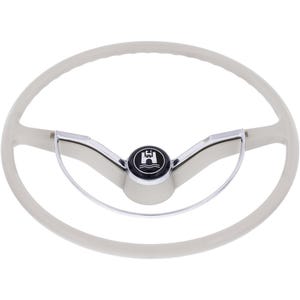 Steering Wheel for VW Bug Grey with Horn Button for Classic Bug 1100 1200 1300 Models 1958–1971 | Vintage Look Durable Plastic (113498601)
