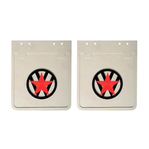 White Rubber Mud Flaps Pair Fits Classic Beetle T1 T2 Bus Ghia Type 3 Vintage Air Cooled Car Splash Guards Retro Bug Sedan Van