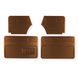 Paneles de puerta color Tabacoo para Beetle Convertible (1968-1979 / 1300, 1302 y 1303) con acabado interior de cuero sintético (4-4730)