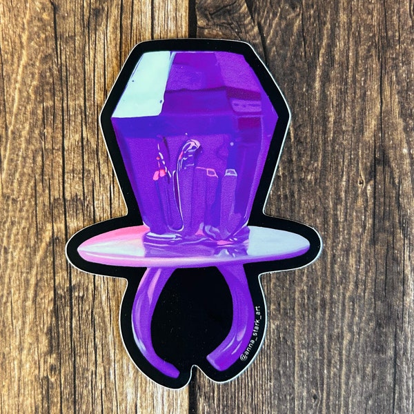 Purple Ring Pop Sticker - by Anna Stark