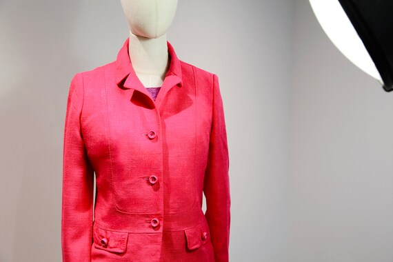 Vintage Elan Pink Twill Blazer Made in Switzerland