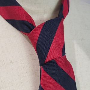 Vintage Lanvin Paris Silk Tie Stripe Pattern