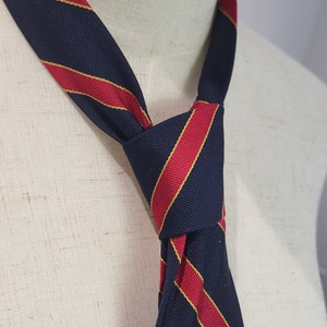 Vintage Lanvin Paris Silk Tie Stripe Pattern