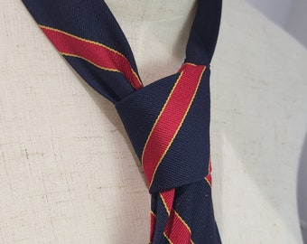 Vintage Lanvin Paris Silk Tie Stripe Pattern