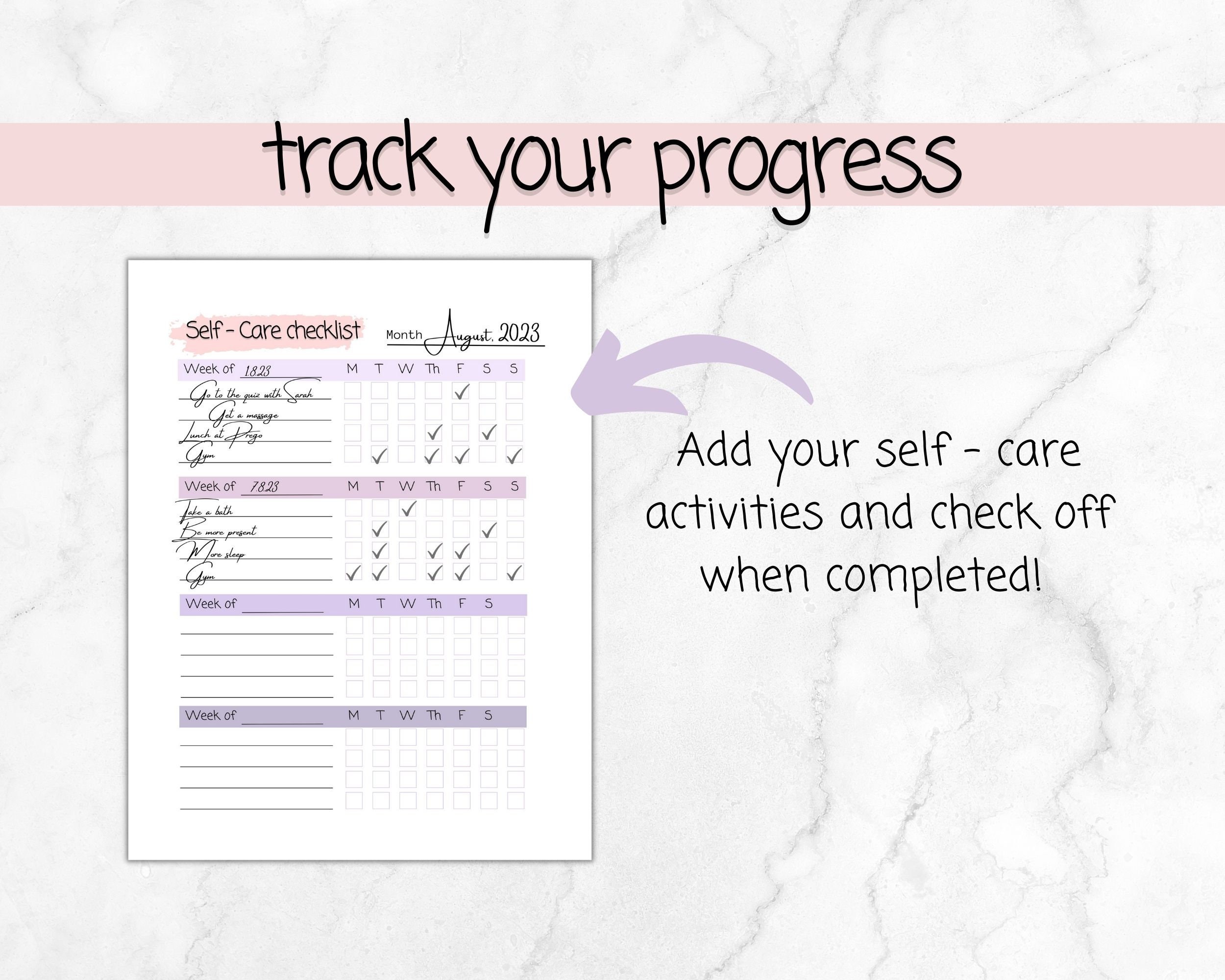 Mind Checklist Self-care Checklist for Mind Organisation and Mental Health Well-being ...