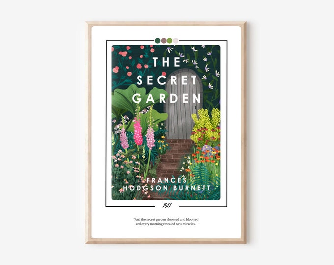 The Secret Garden Personalised Book Cover Poster Print Book Custom Book Print Book Art Wall Art Book Lover Gift Literary Gift Bookish Gift