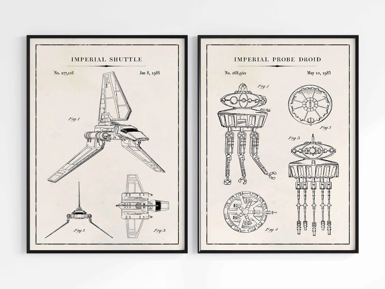 Star Wars Blueprint Millennium Falcon Star Wars Movie Poster Print ...