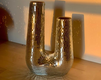 Vase double disco 25cm