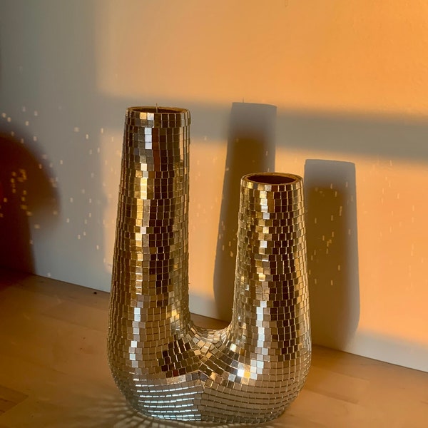 Vase double disco 25cm