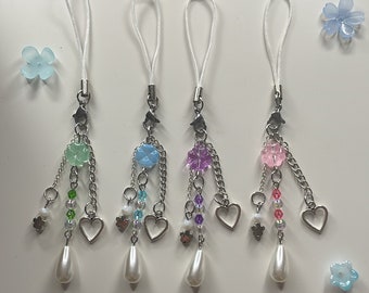 Clover phone charm, matching clover phone straps, phone charm