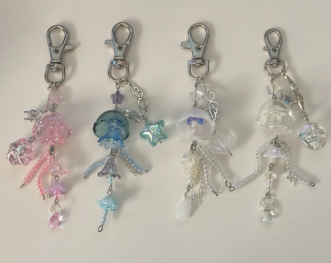 Jellyfish Keychains, Matching Jellyfish Keychains Etsy