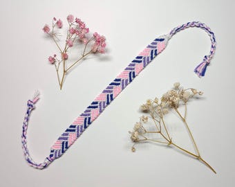 Bracelet de l'amitié tressé - Cadeau bohème fait main - Bijoux colorés en macramé