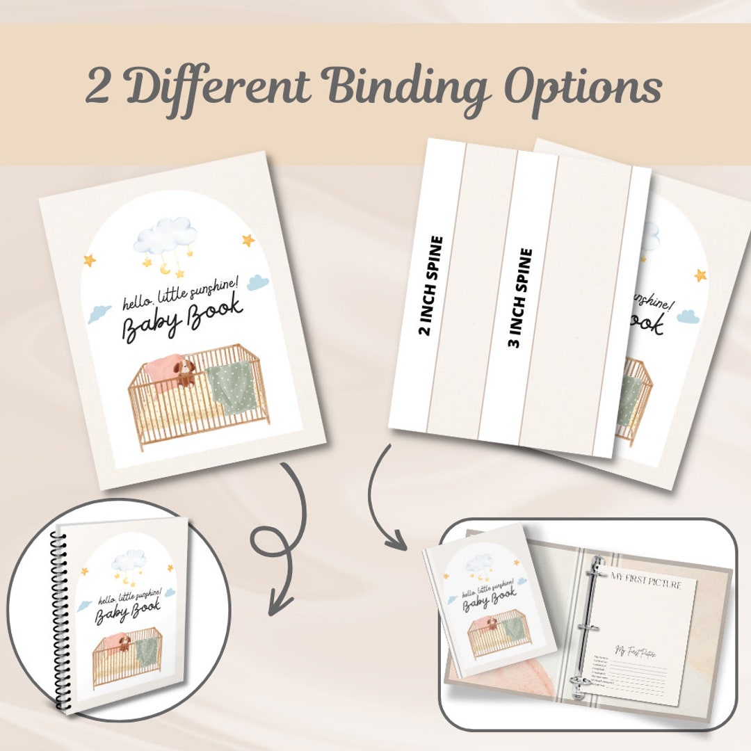 Printable Baby Book Milestone Tracker Baby Journal Gender Etsy