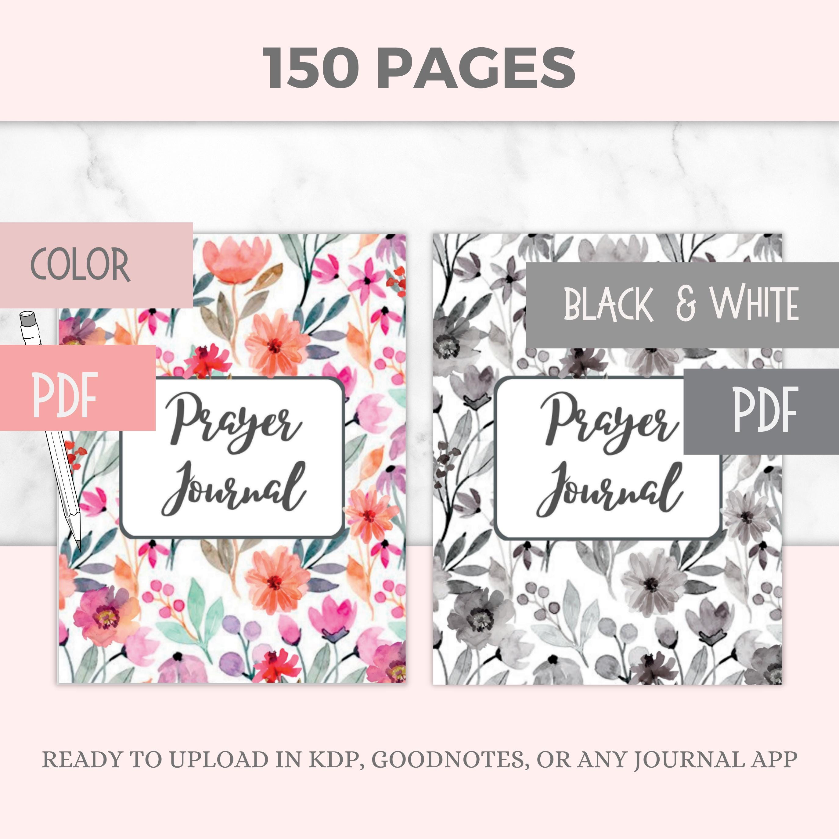 Prayer Journal Printable, Digital Bible Study Prayer Journal for Women ...