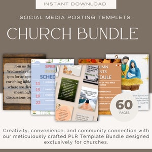 Church Social Media Posts templates | Church Templates | Church Social Media | Church event Templates | Instagram | Reels | Canva Template