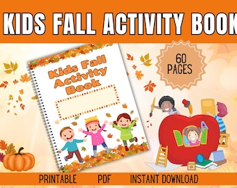 Livret d'activités pour l'Action de grâces pour enfants | Apprendre l'automne en s'amusant pour les enfants| | PDF imprimable | Activités éducatives sur le thème de l'automne