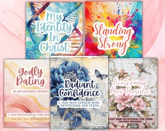 Devocionais para adolescentes, oração para adolescentes, estudo bíblico, pacote com sugestões para reflexão sobre o relacionamento com Cristo.