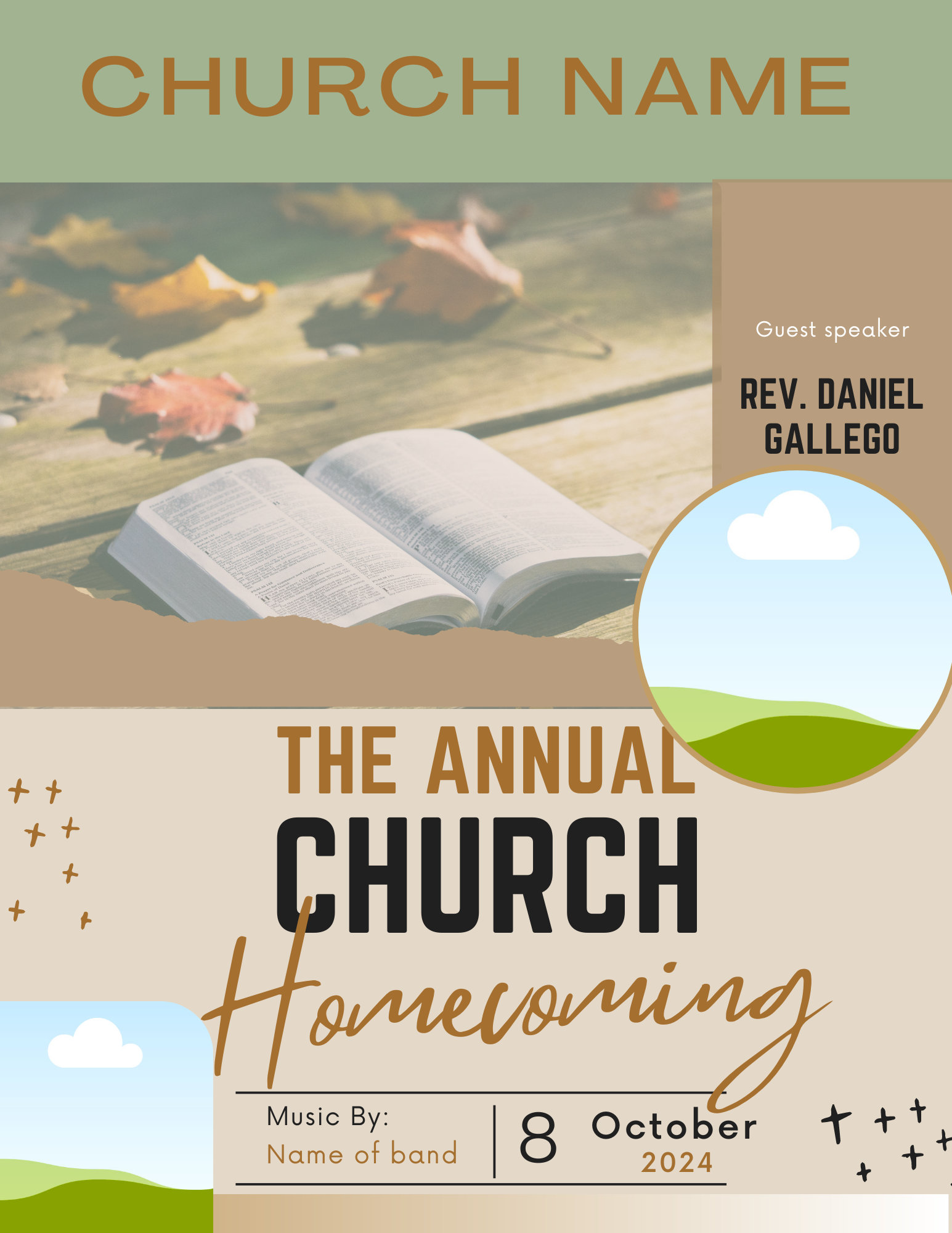 Church Homecoming Flyer| Church Events Flyer | Fall Event Flyer ...
