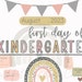 First Day of Kindergarten Sign, PLR Template, First Day of School Sign ...