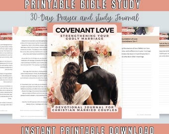 Couples bible study Devotional, 30-Day Marriage workbook, Godly women, husband and wife study guide