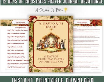 Een Heiland is geboren 12 dagen kerstgebedsdagboek Devotional | Kerstbijbelstudie| Vier de geboorte van Christus door gebed en toewijding