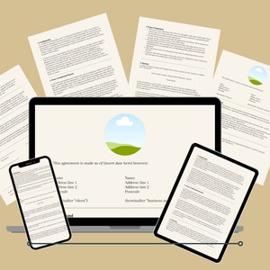 Client CONTRACT for Wedding Content Creation | Editable Canva Document | Content Creator Contract